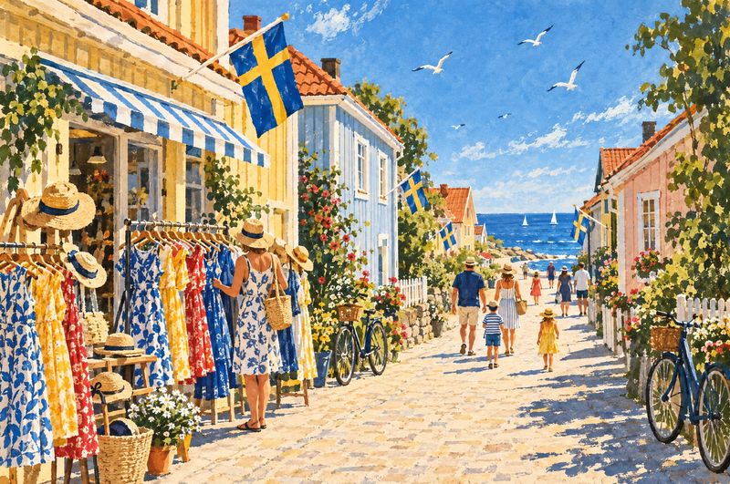 Sommarbutiken på gågatan i Borgholm